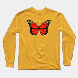 Red butterfly Long Sleeve T-Shirt